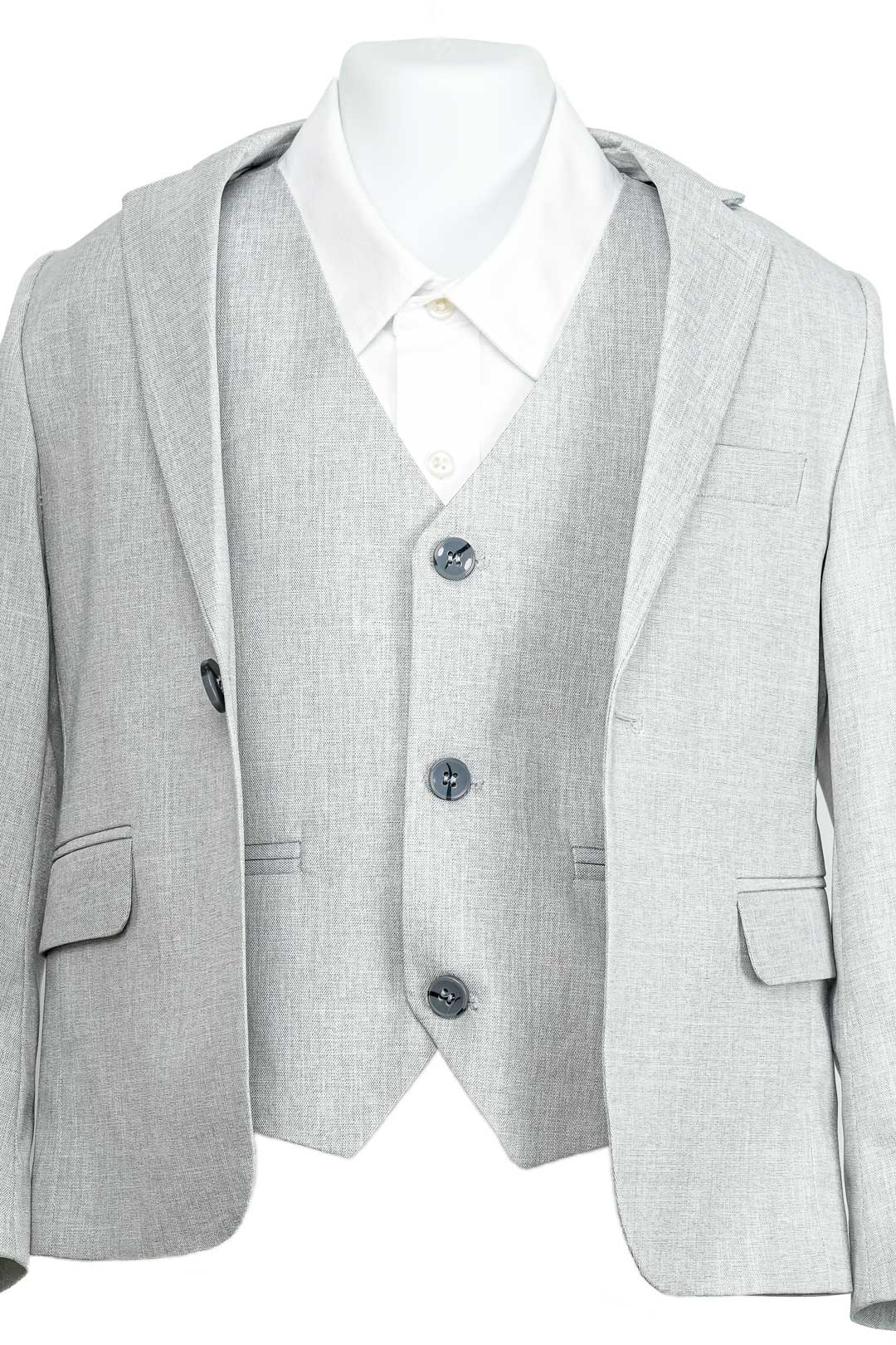LIGHT GRAY LINEN SUIT