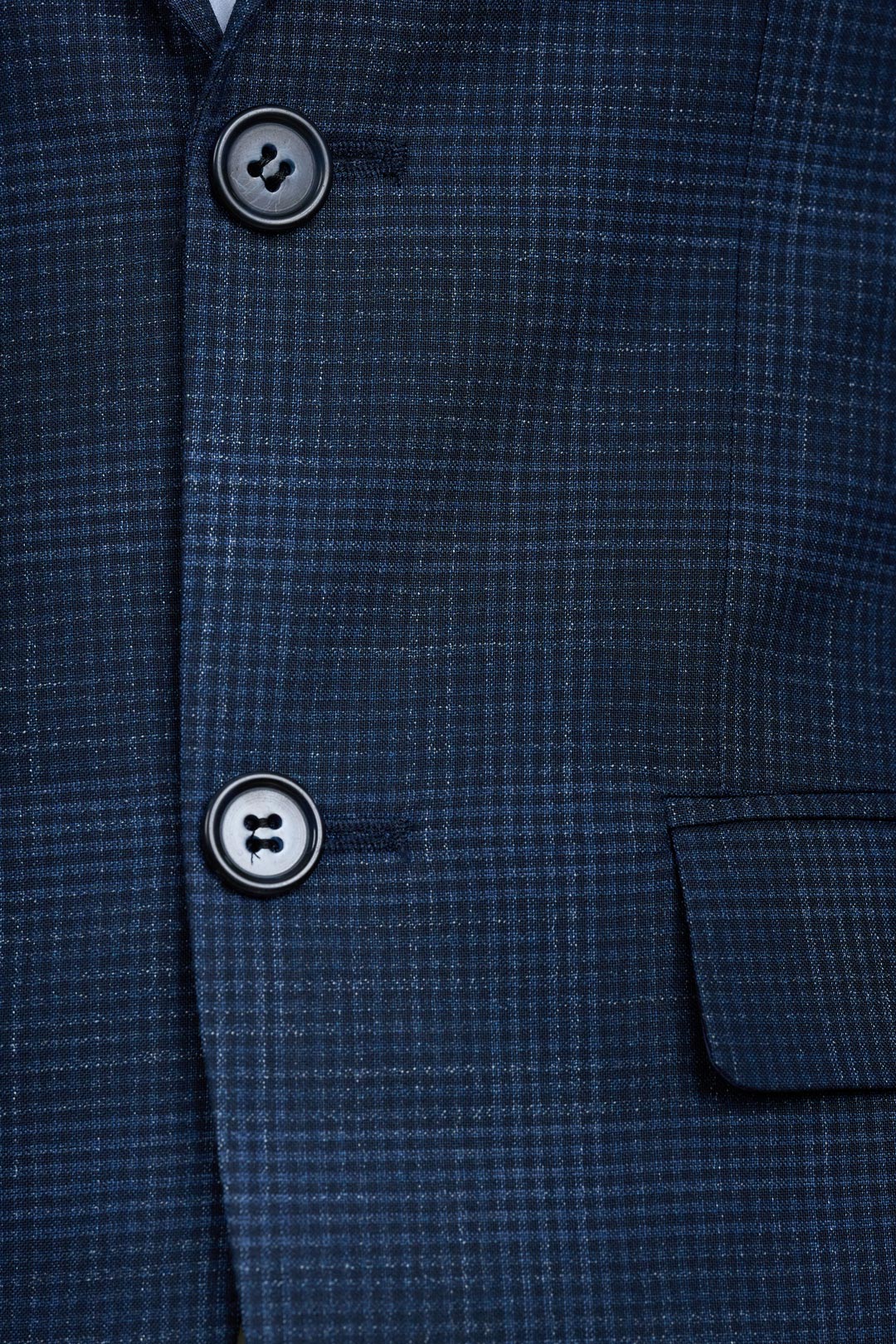Mini Check Navy Suit