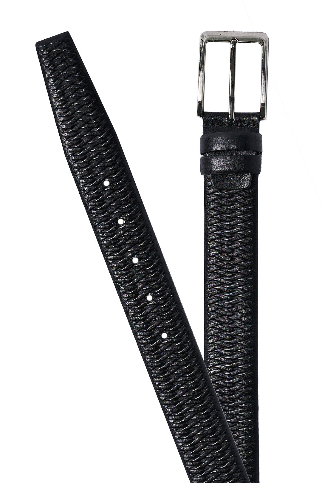 Texture Sripe Leather Belt