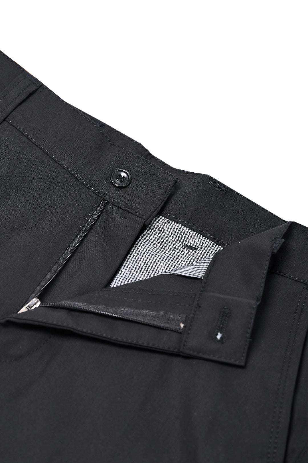 Silk Black Chino Pants