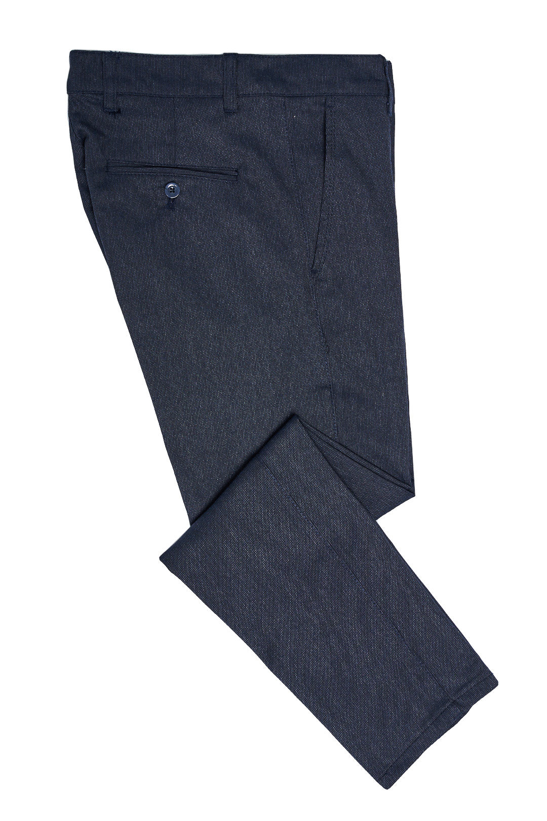 Stripes Textured Navy Pants