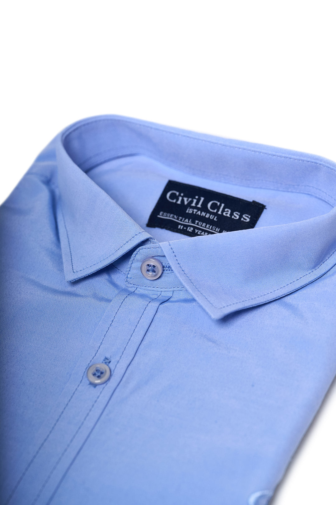 Light Blue Plain Kids Shirt