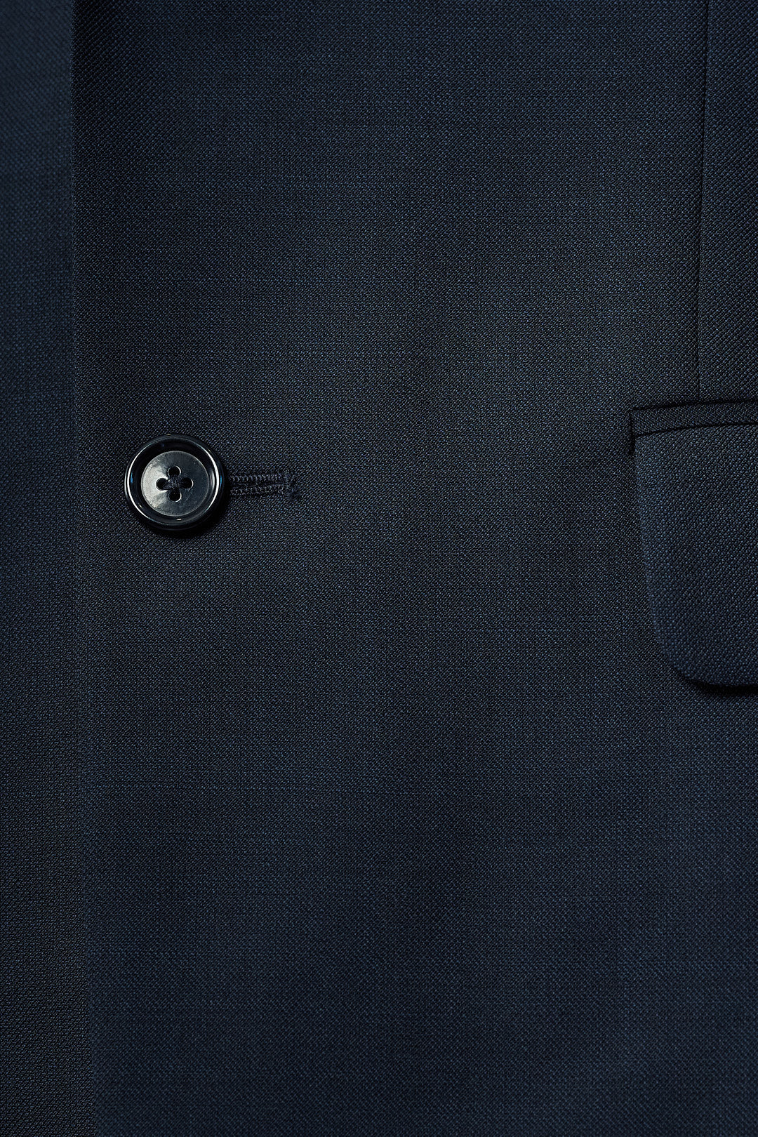 Plain Blue Wool Suit