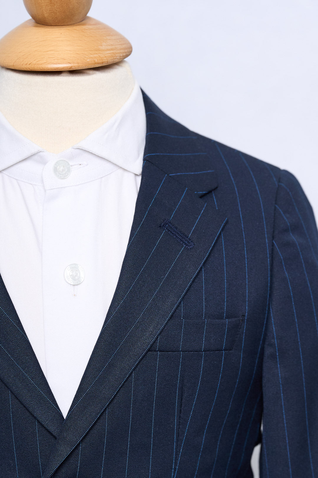 Navy Blue Stipe Suit
