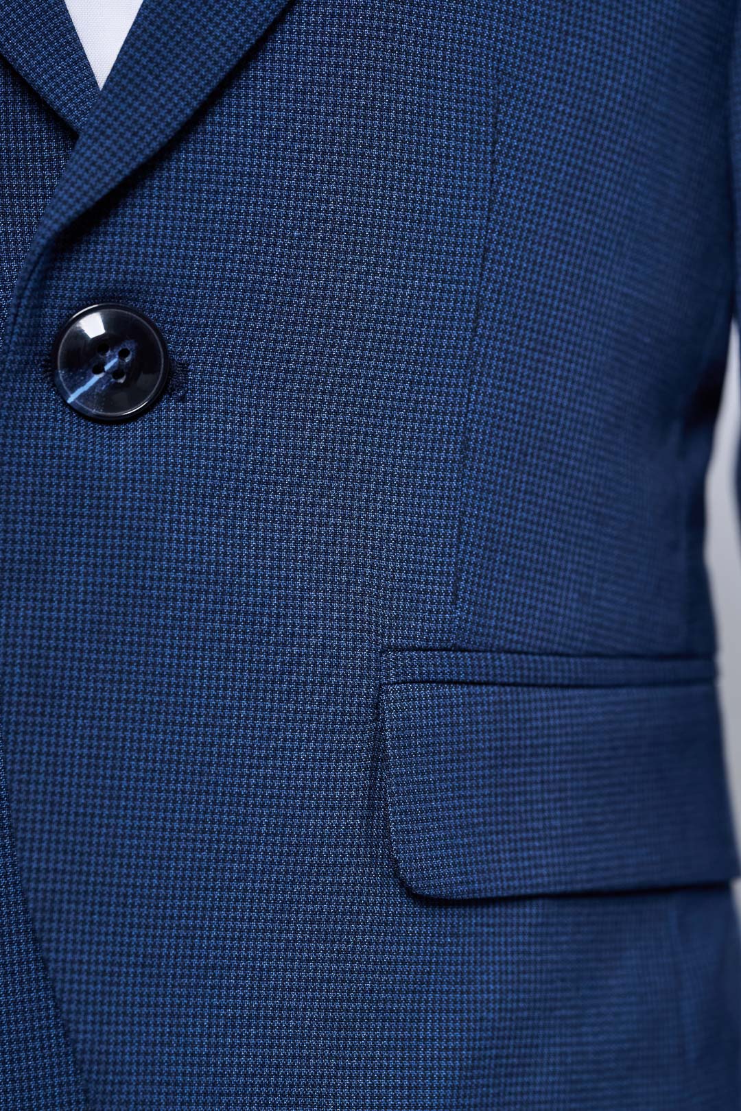 Navy Blue Piqué Suit