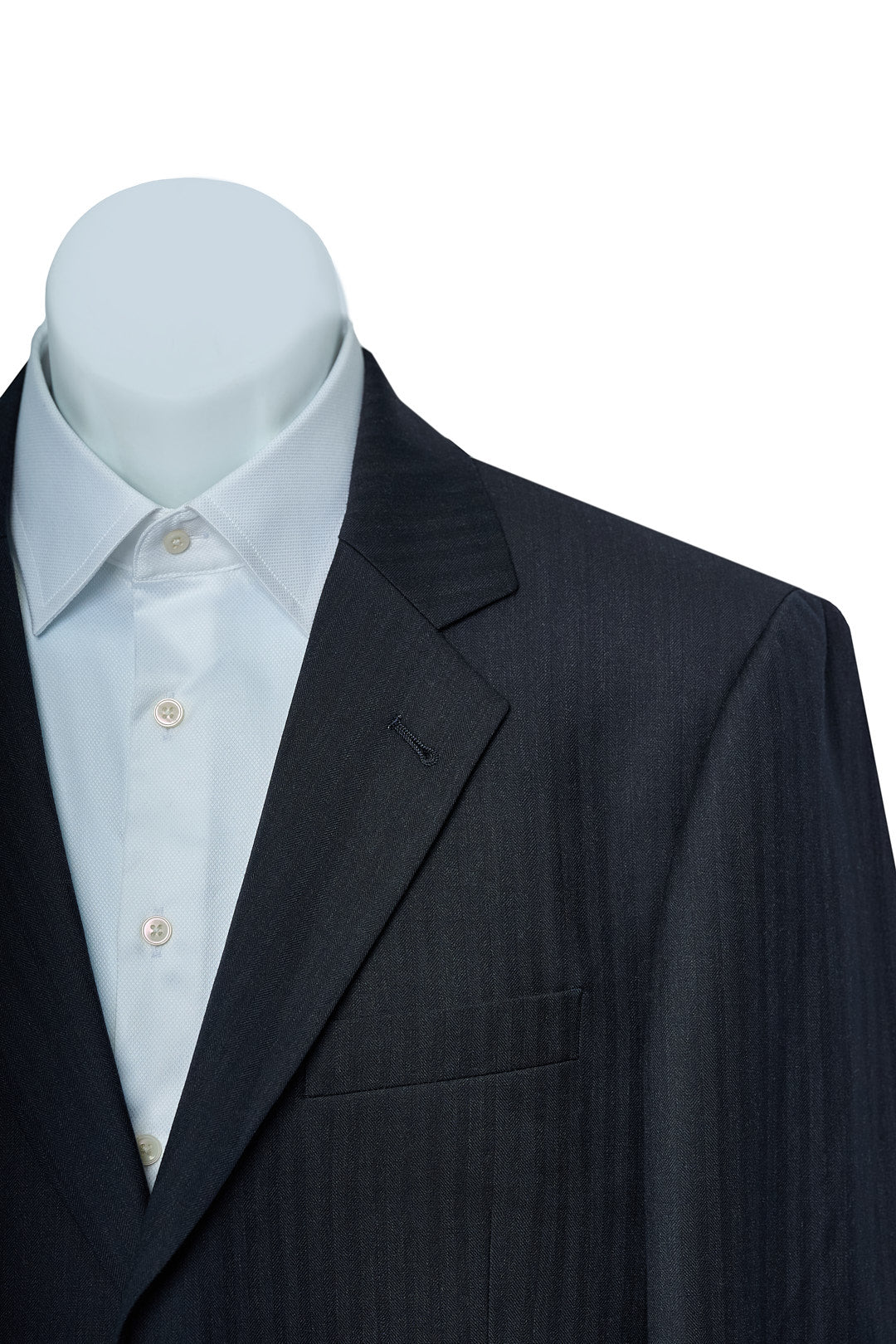 Dark Pinstripe Wool Suit