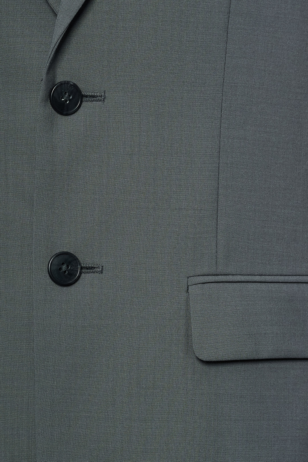 Black Button Gray Suit