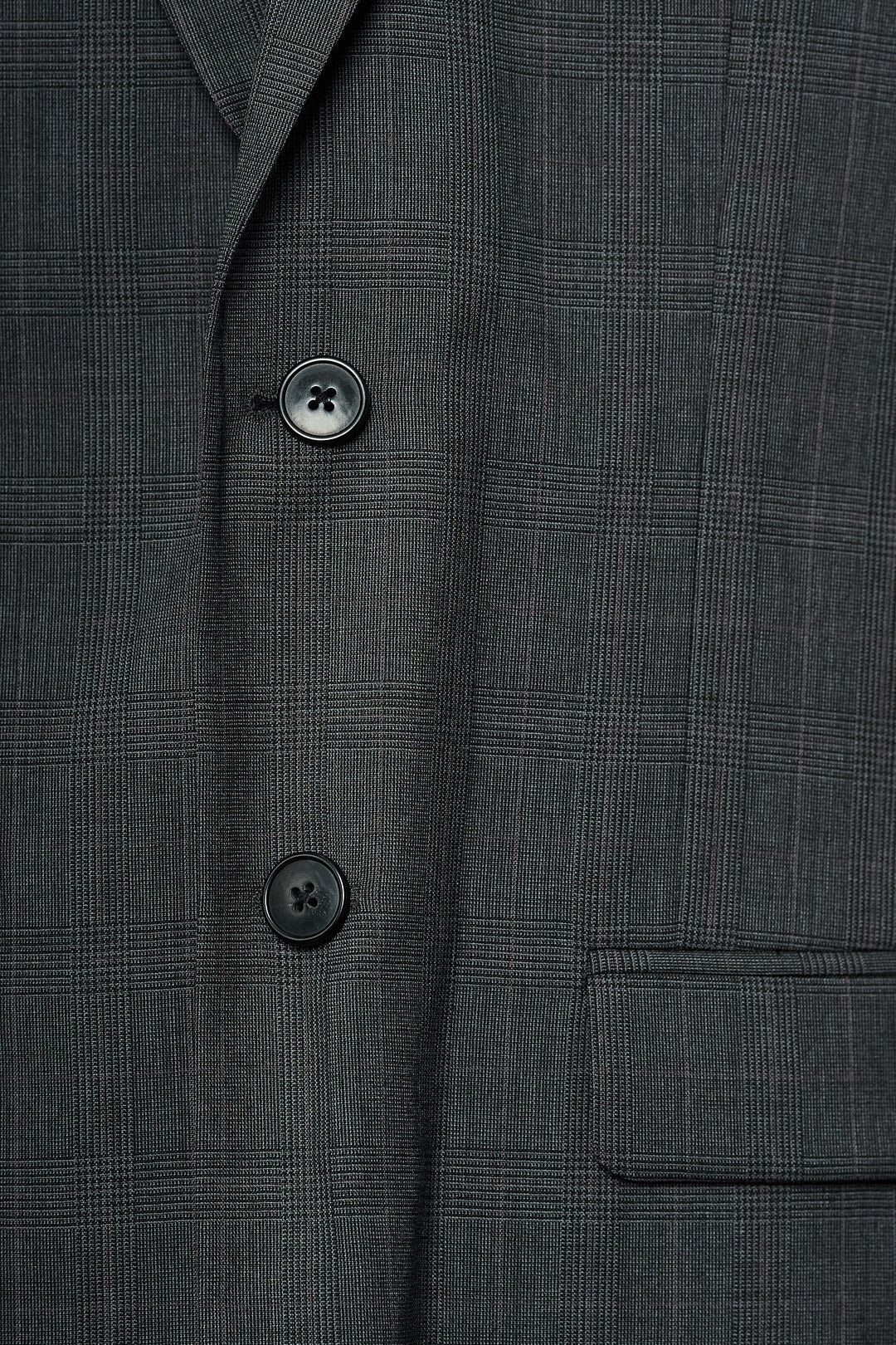 Gray Check Patterned Suit