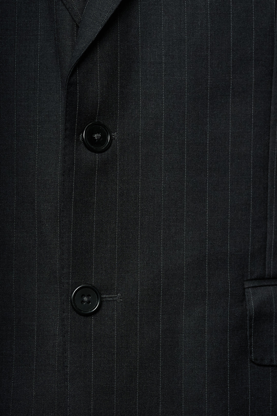 Gray Pinstripe Wool Suit