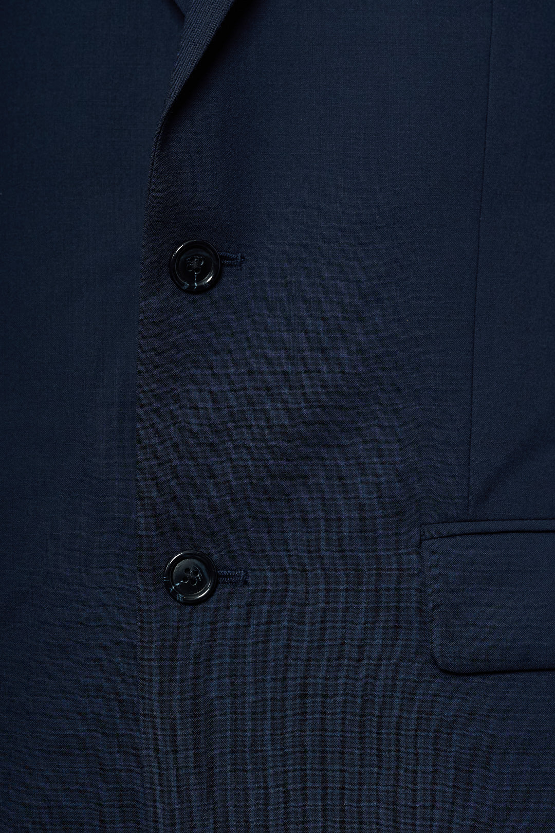 Navy Blue Wool Suit