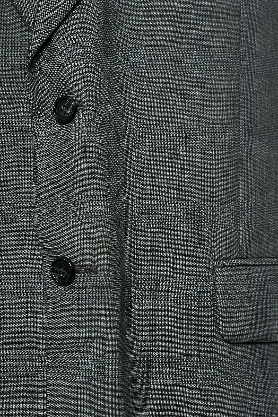Gray Plain Wool Suit