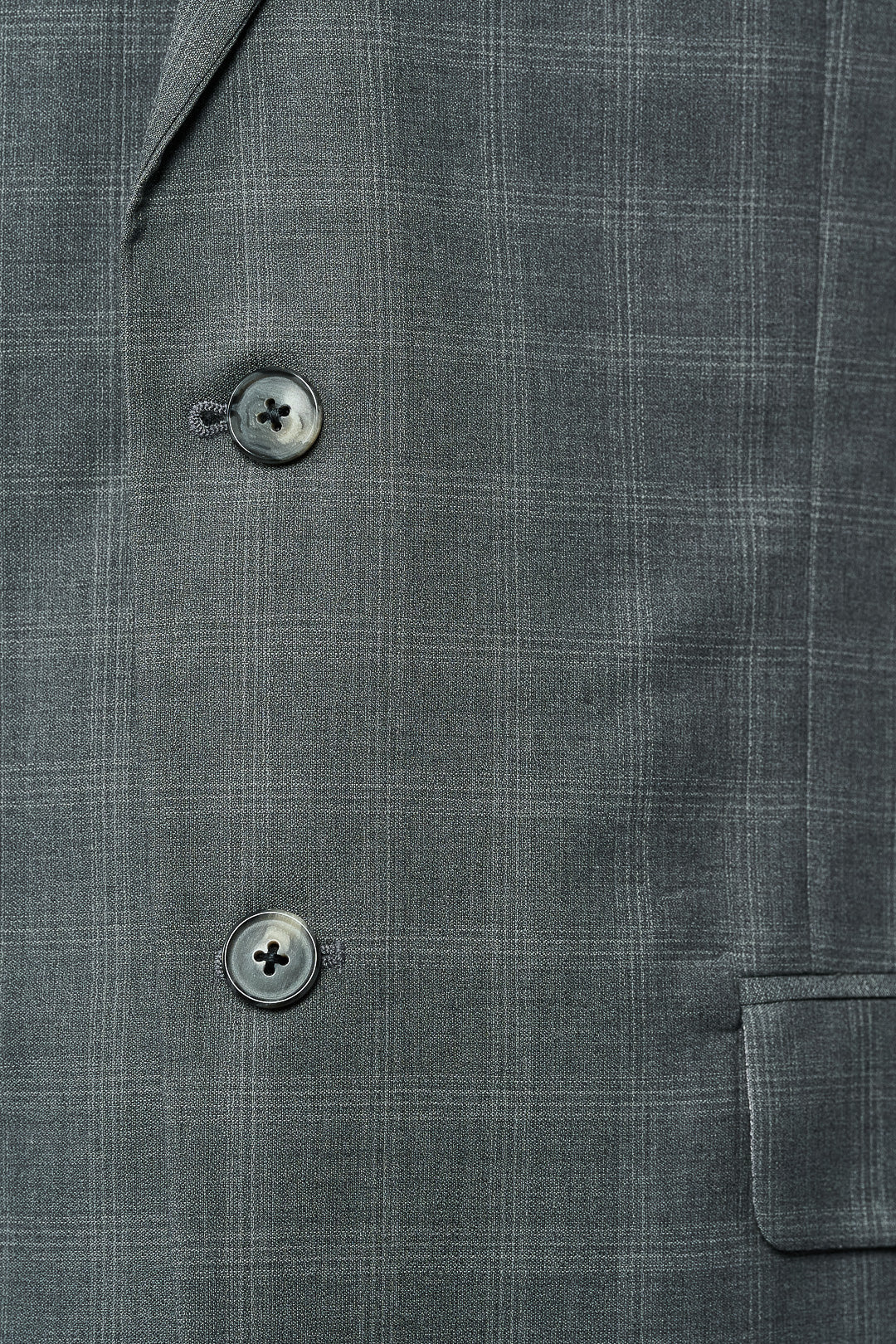 Gray Check Wool Suit