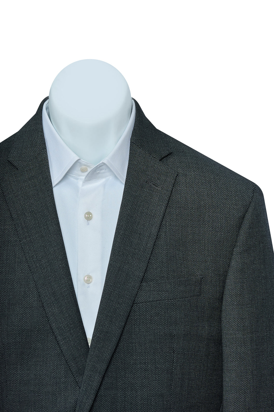Textured Gray Wool Suit
