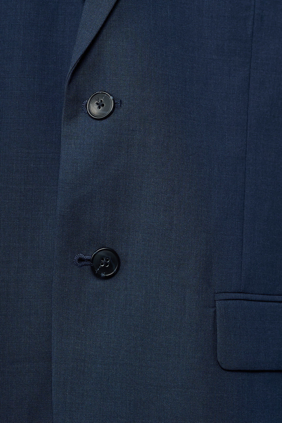 Plain Blue Wool Suit