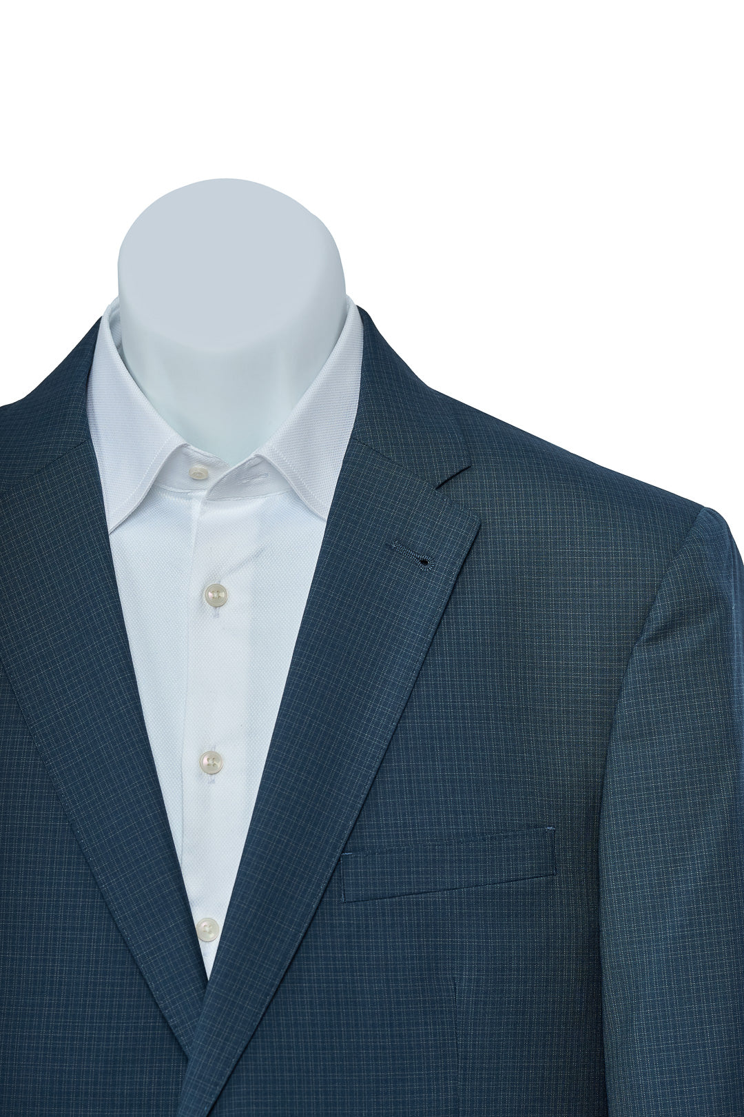 Royal Blue Mini Check Suit