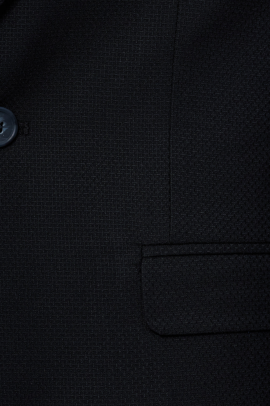 Piqué Patterned Black Suit
