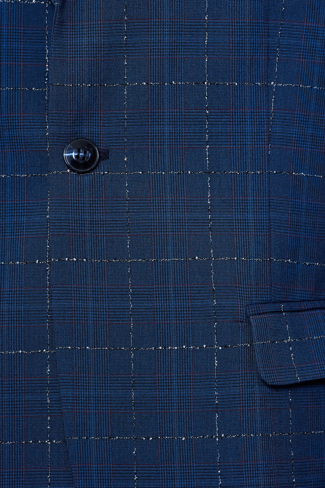 Electric Blue Check Suit