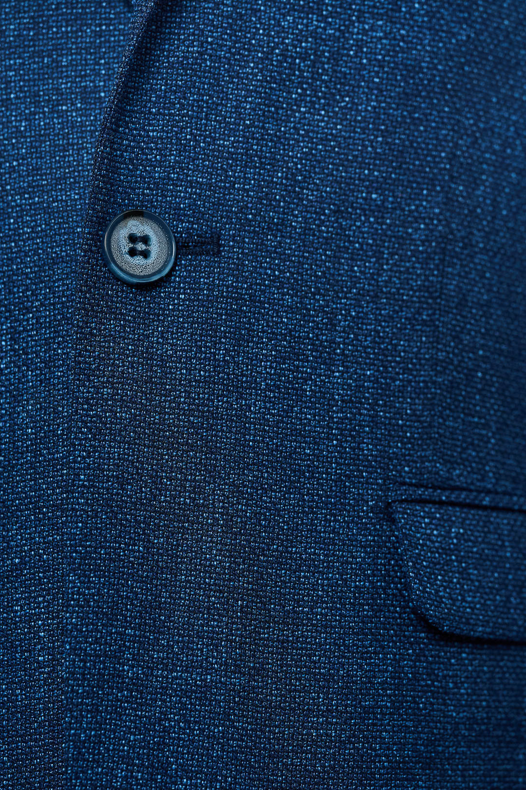 Electric Blue Patterned Suit