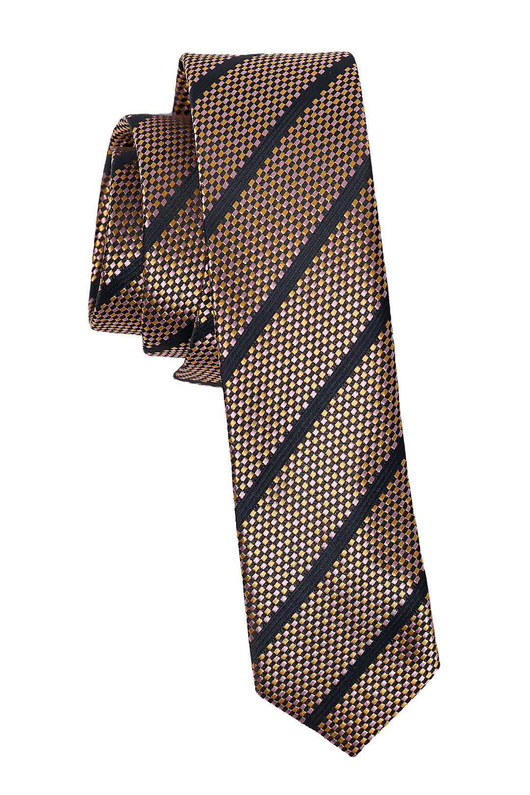 Fleece Rep Gold & Black Tie