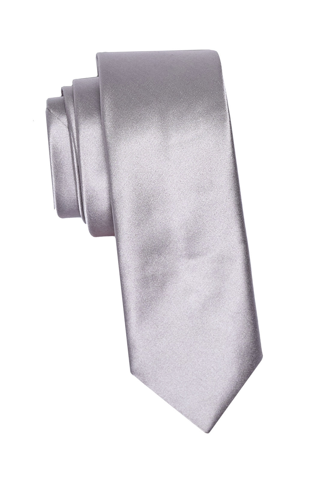 Silver Sateen Tie