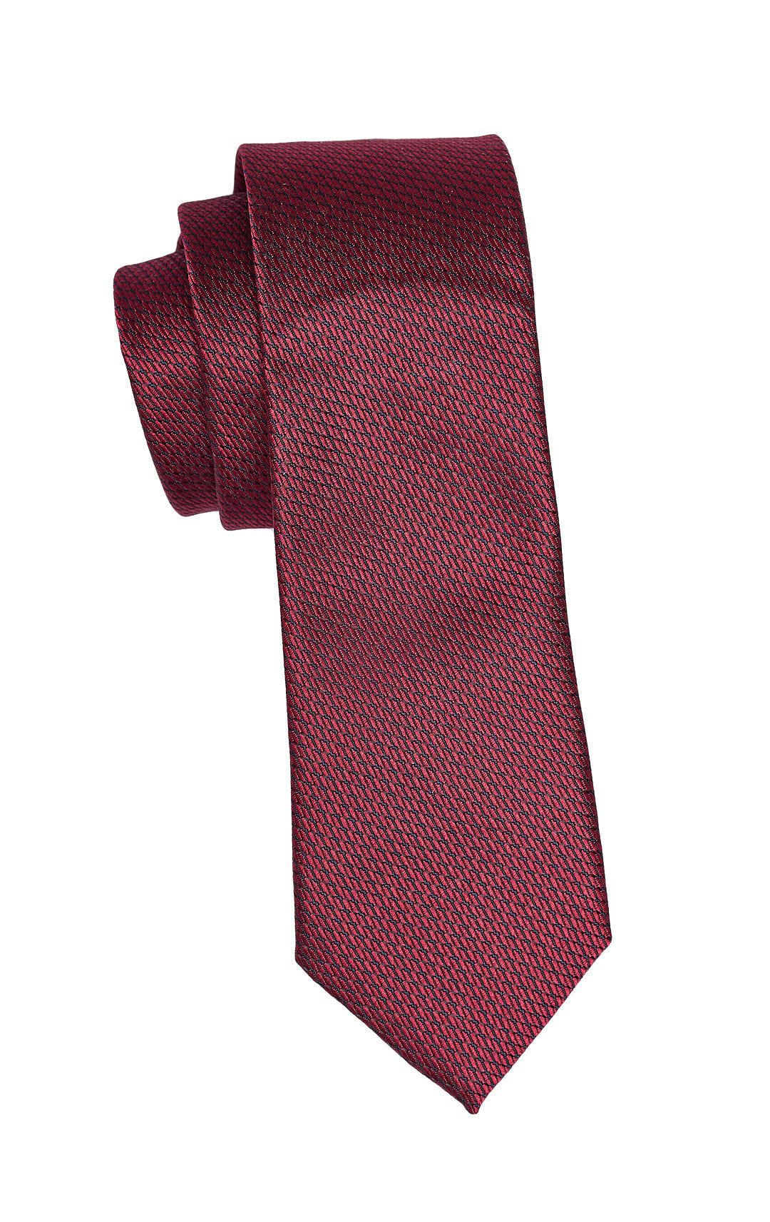 Red Textured Tie