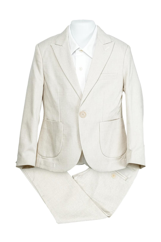 BEIGE LINEN SUIT