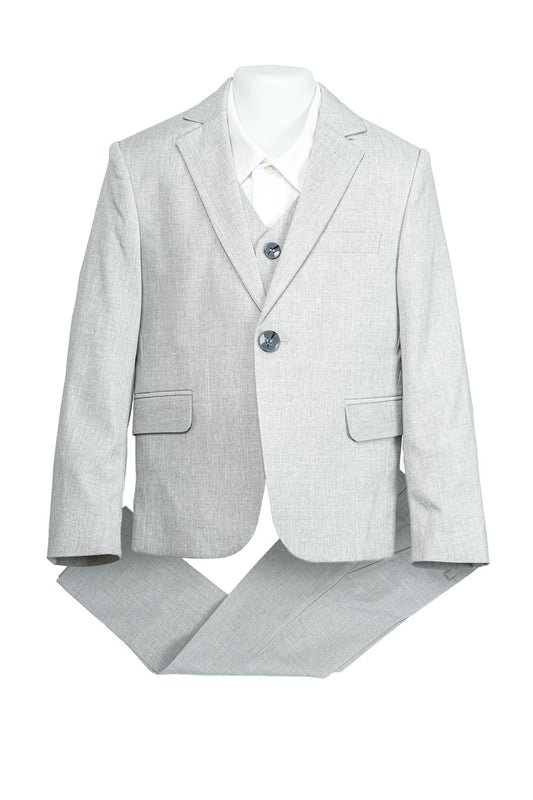 LIGHT GRAY LINEN SUIT