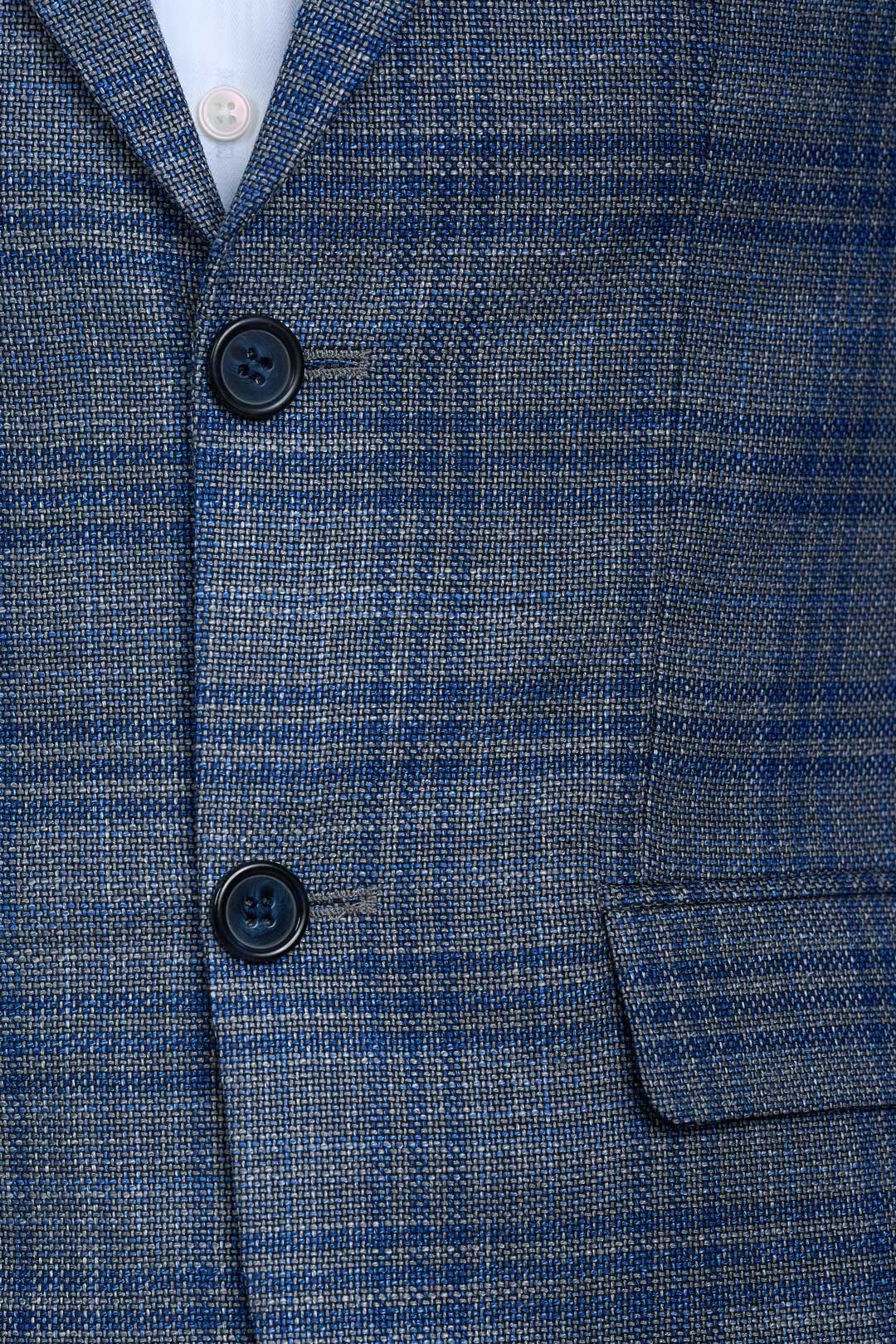 NEW Light Blue Check Suit