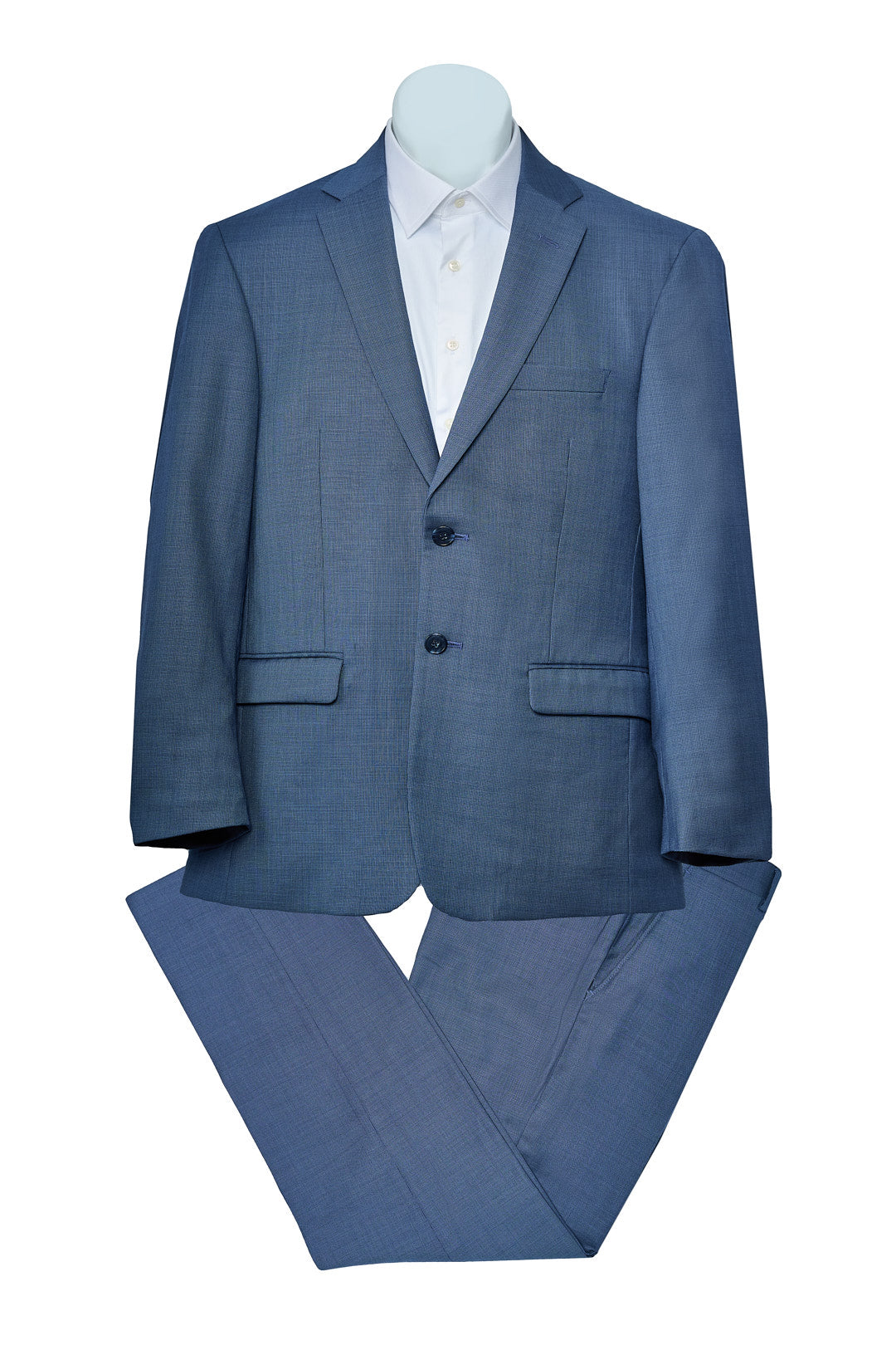 Light Blue Wool Suit