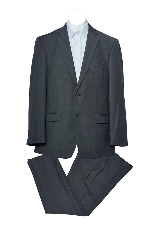 Two Button Textured Suit