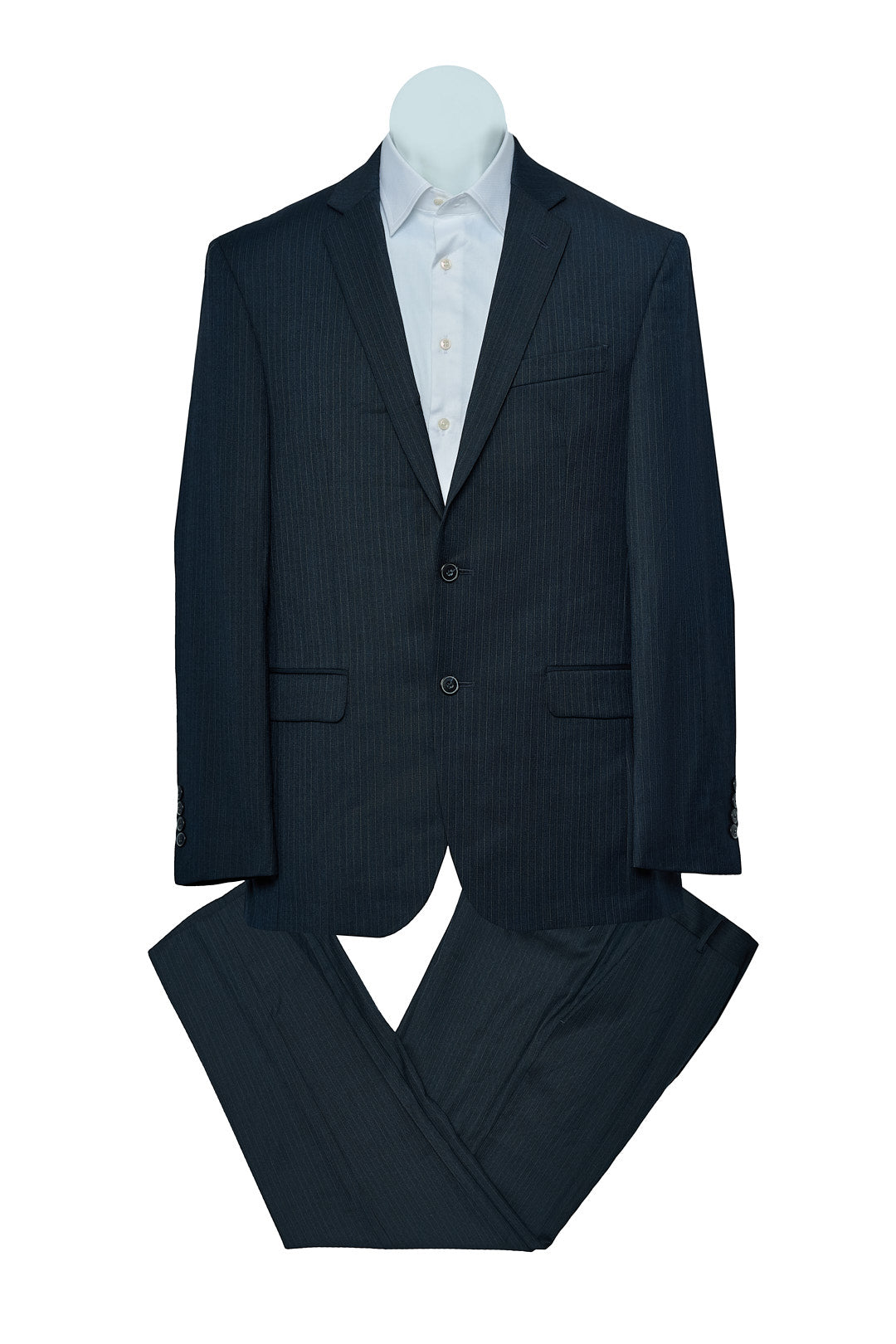 Pinstripe Navy Suit