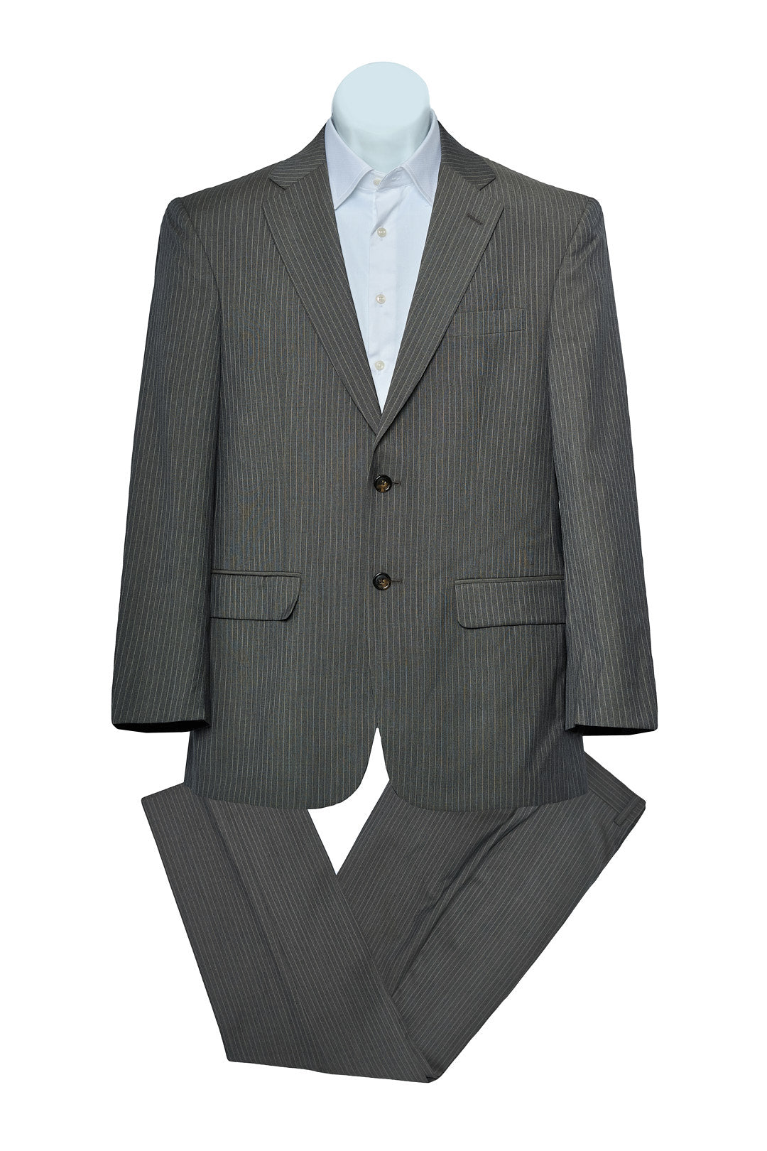 Brownish Pinstripe Suit