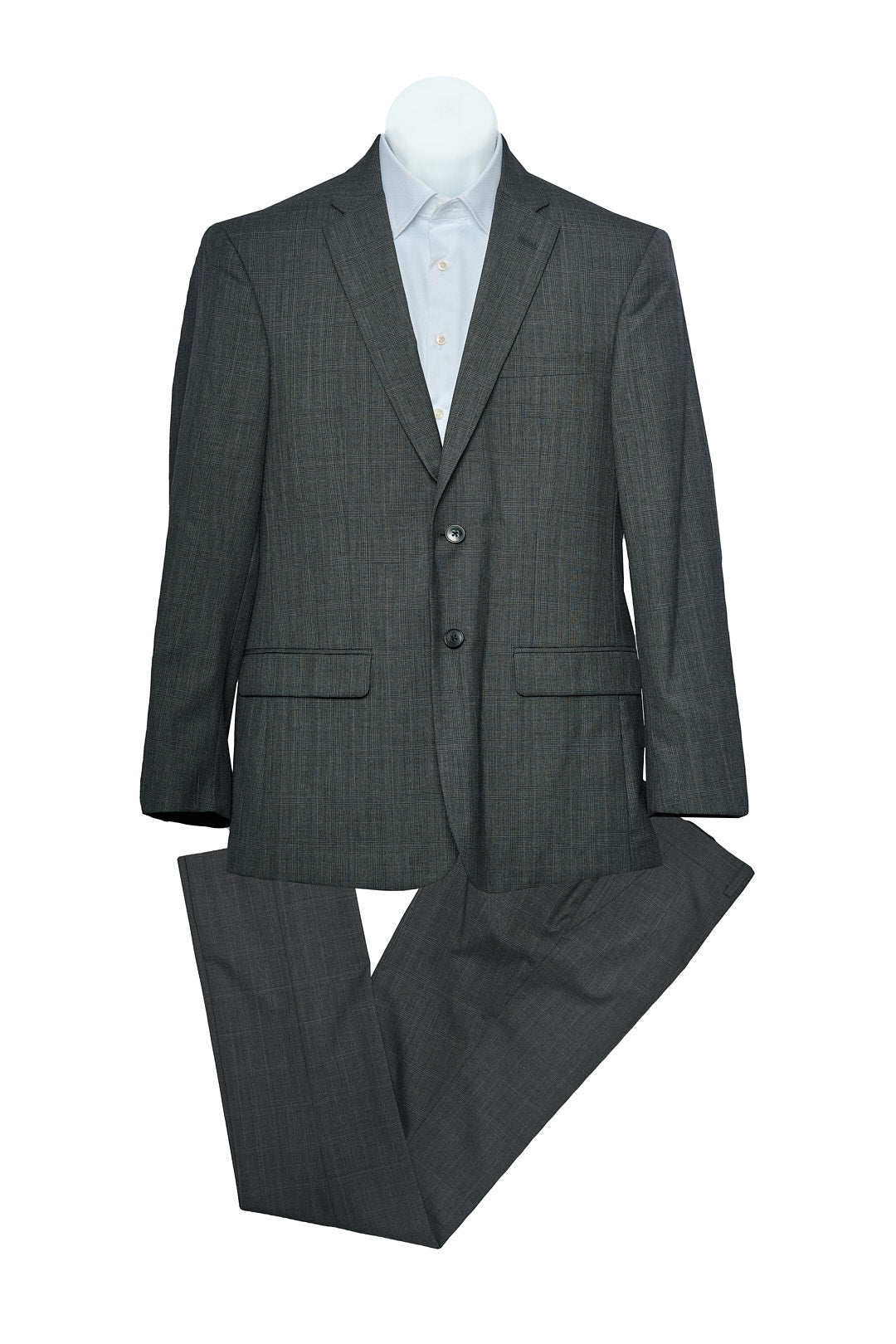 Gray Check Patterned Suit