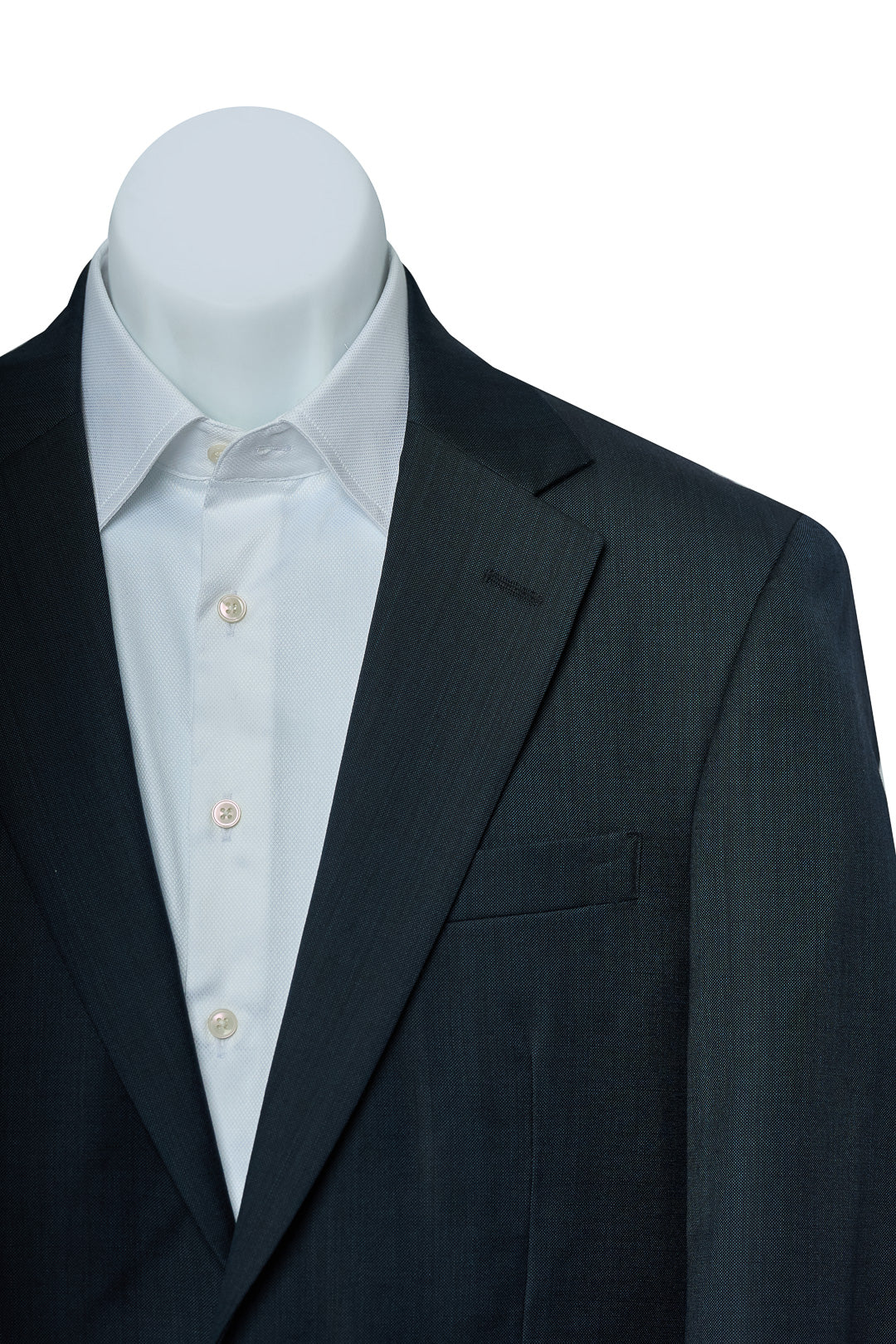 Gray Patterned Plain Wool Suit