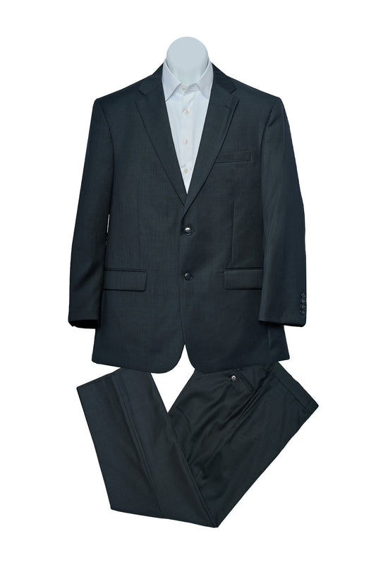 Navy Gray Plain Suit