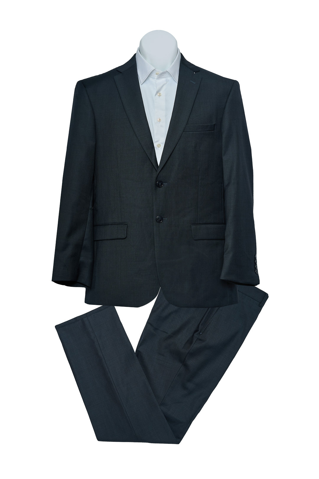Plain Gray Wool Suit