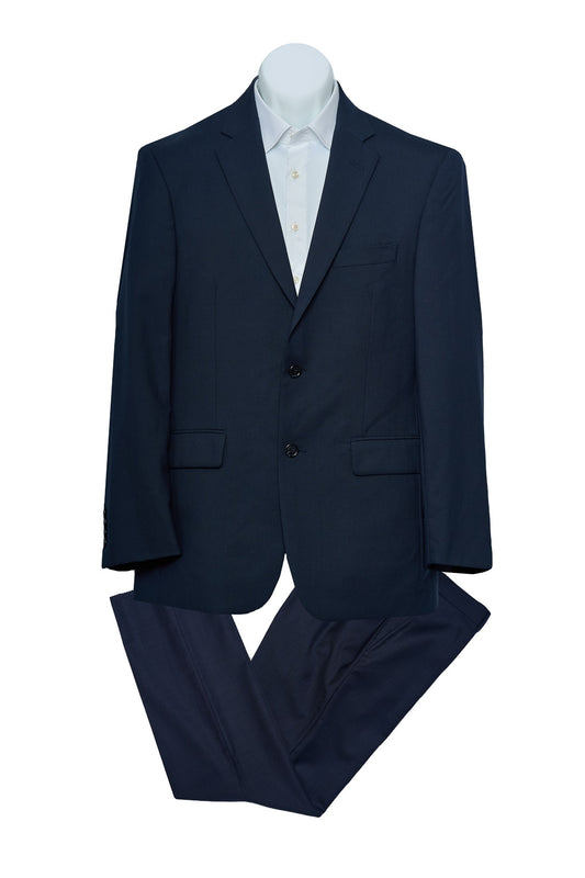 Navy Blue Wool Suit