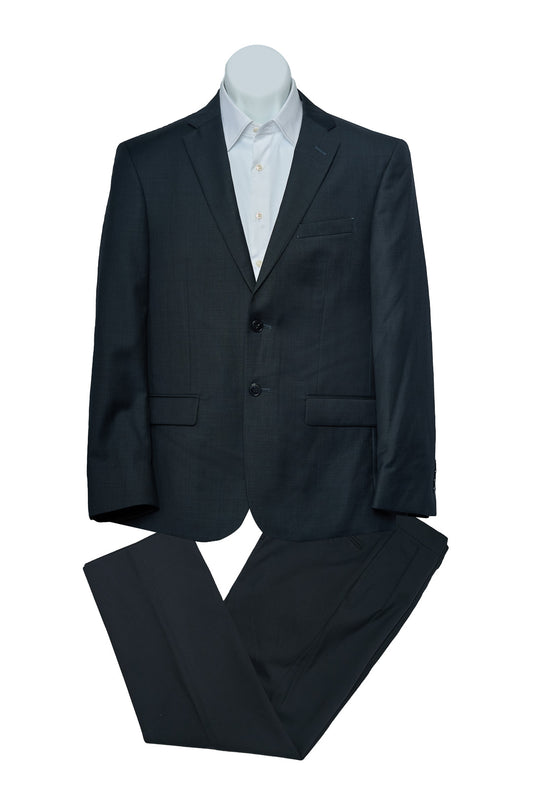 Gray With Light Blue Wool Suit