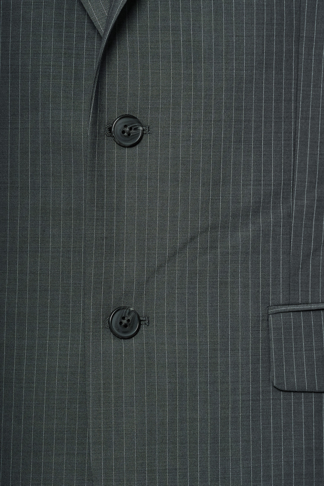 Pinstripe Gray Wool Suit