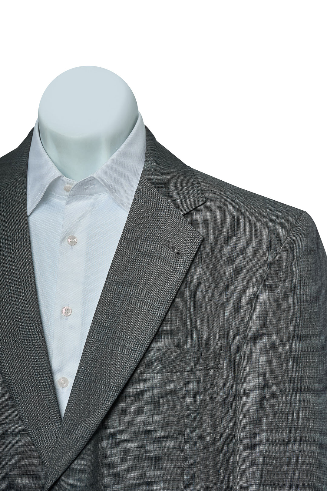 Gray Plain Wool Suit