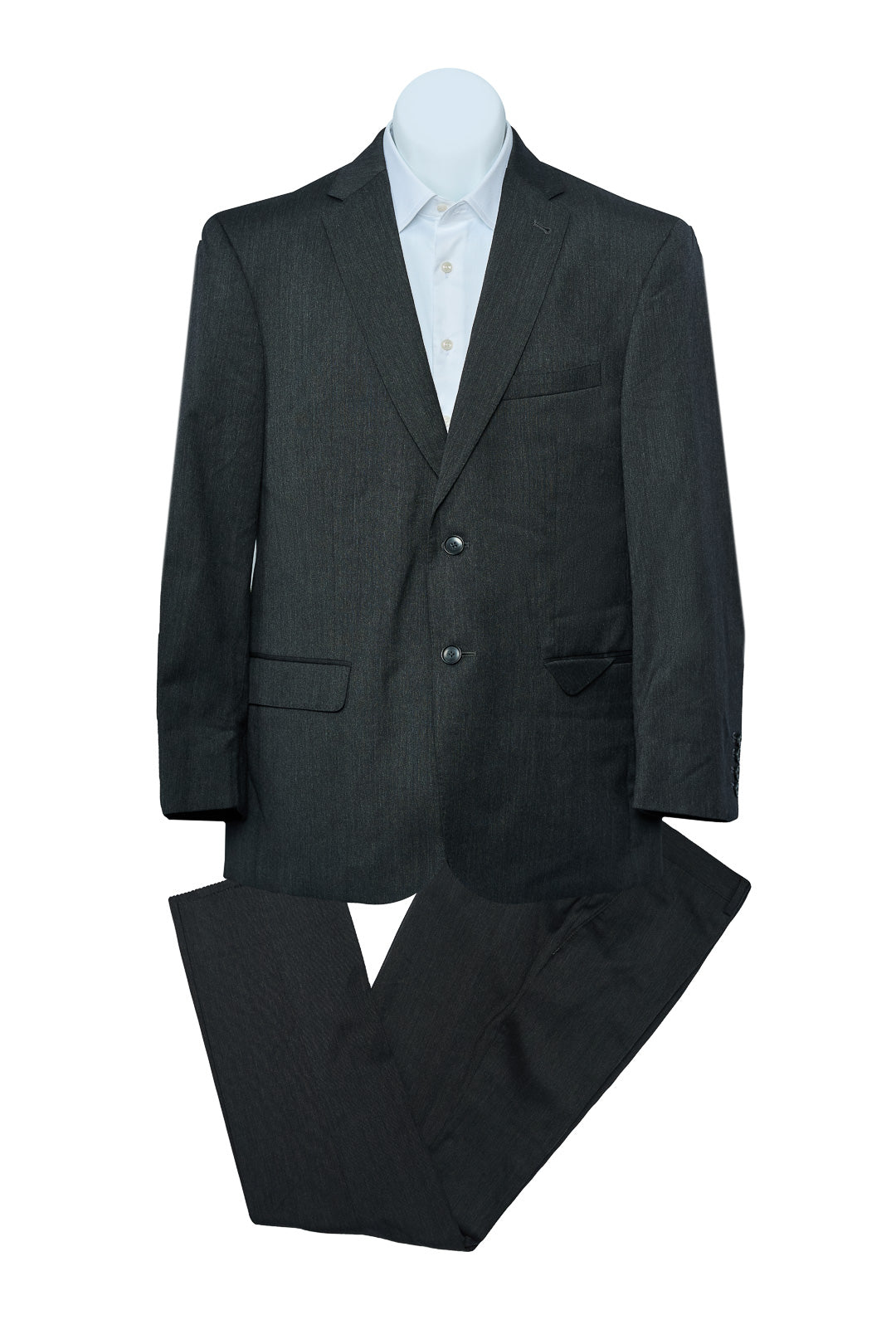 Gray Patterned Wool Suit