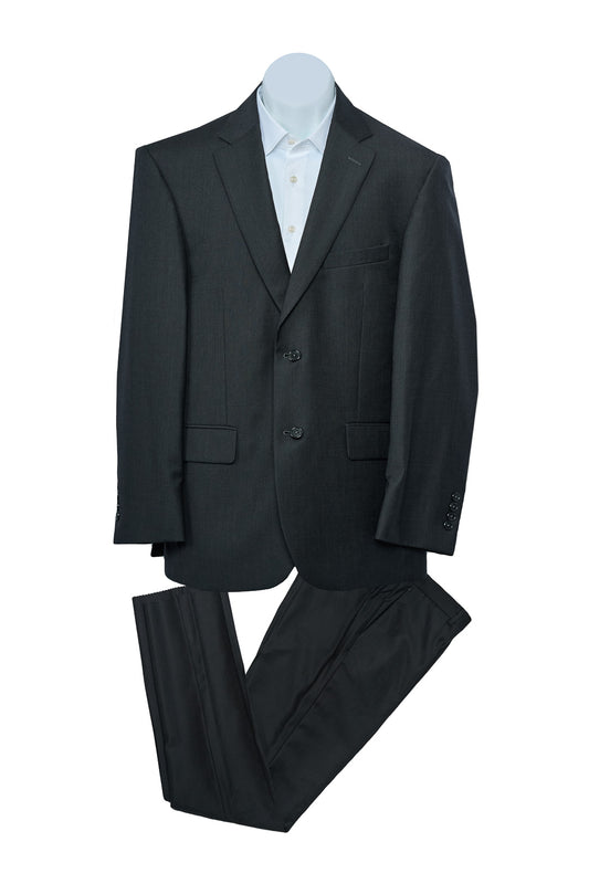 Pure Black Wool Suit