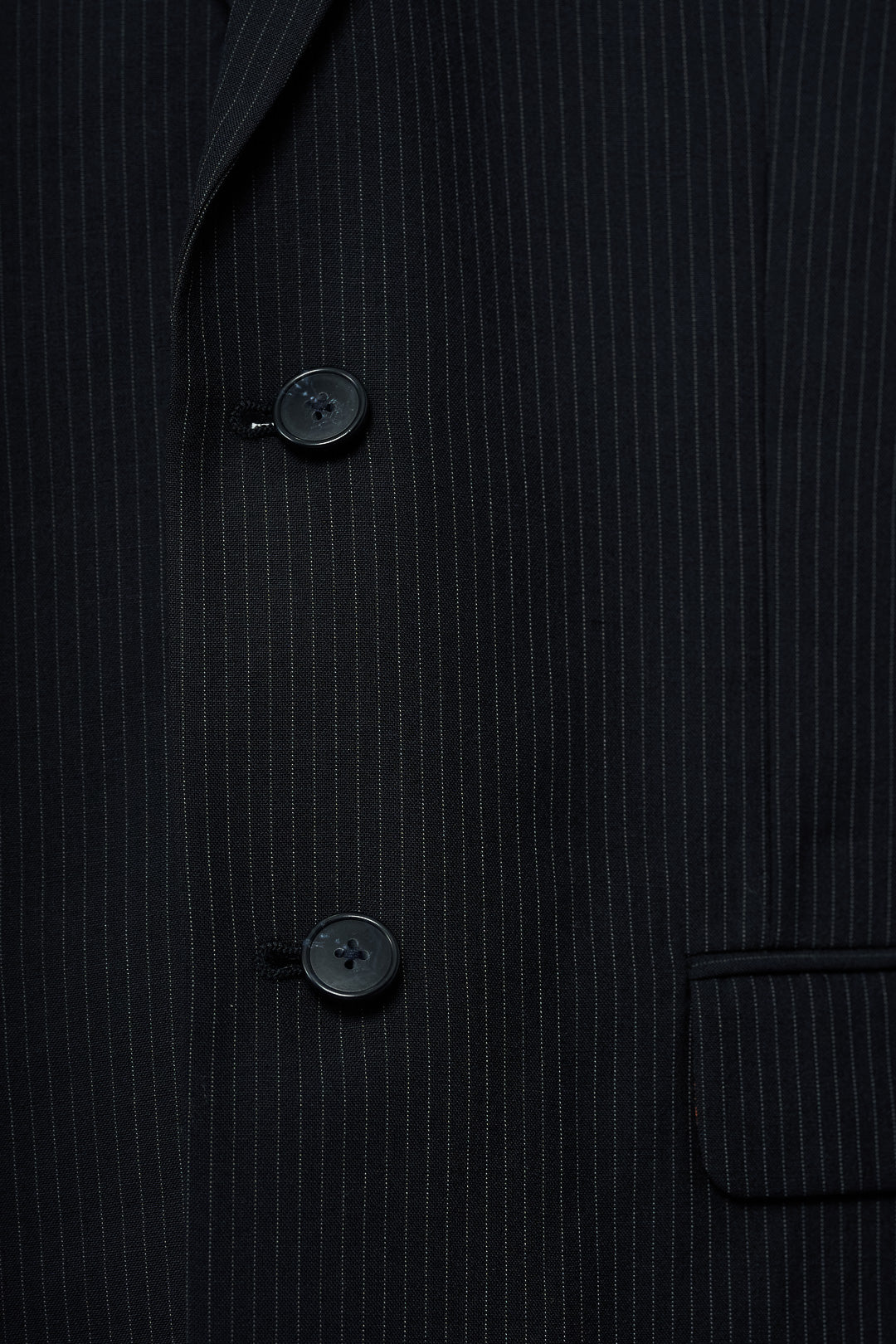 Pinstripe Black Classic Suit
