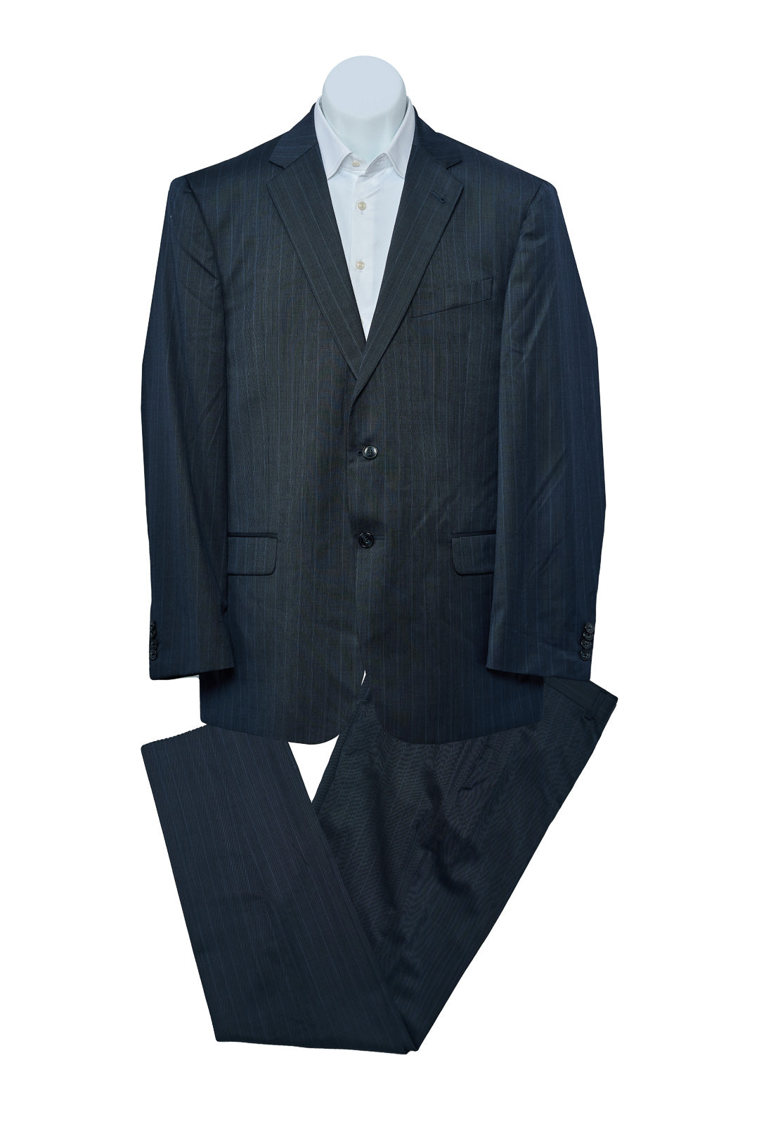 Electric Blue Pinstripe Suit