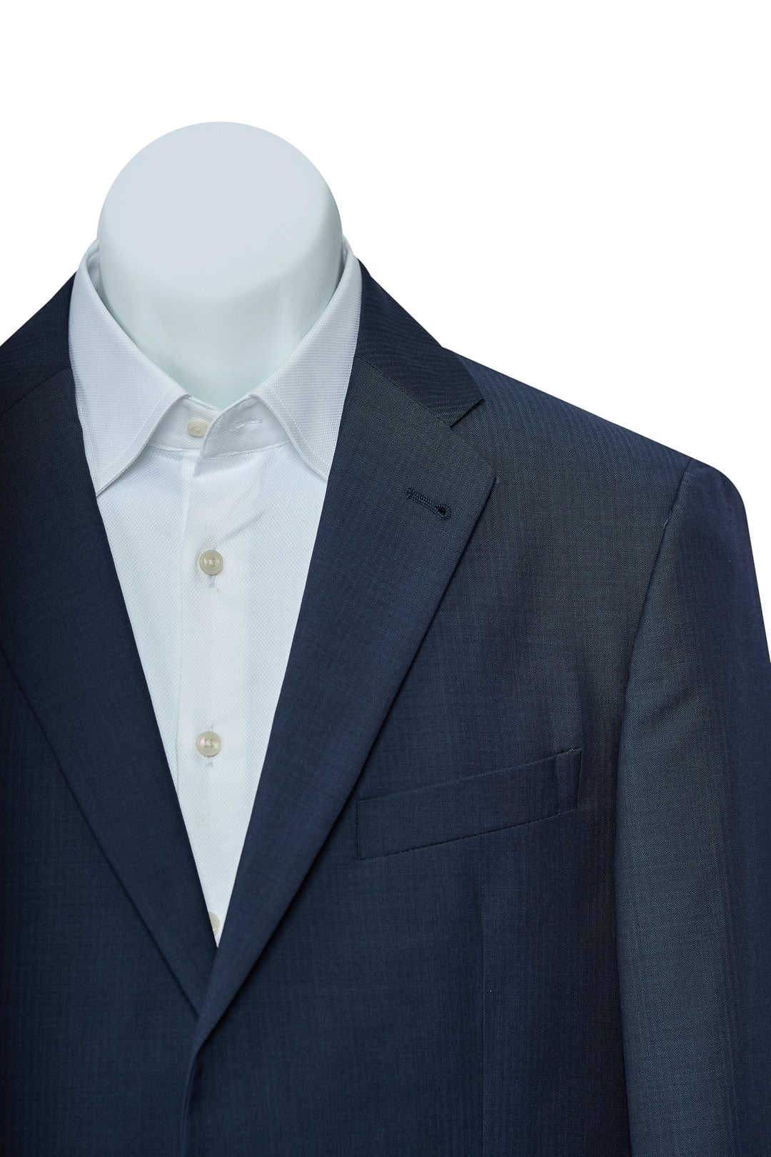 Navy Blue Plain Wool Suit