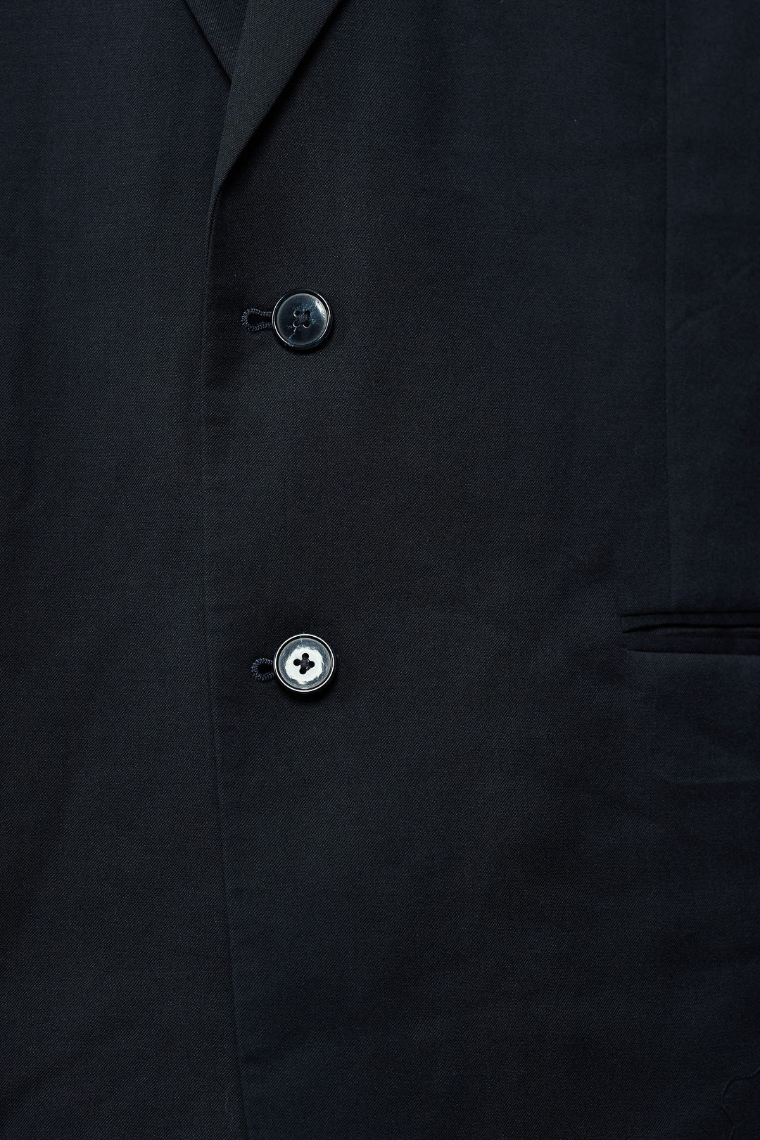 Plain Black Wool Suit