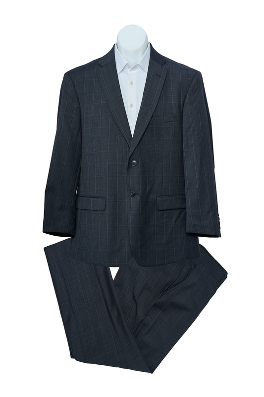 Gray Check Wool Suit