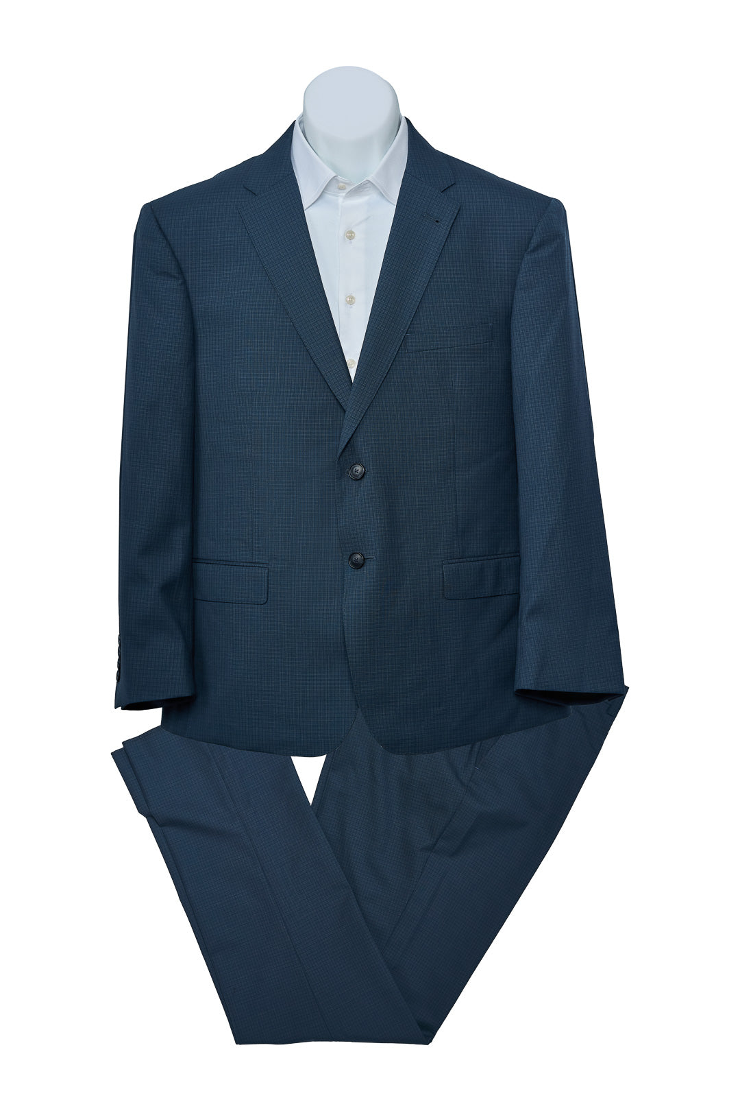 Royal Blue Mini Check Suit