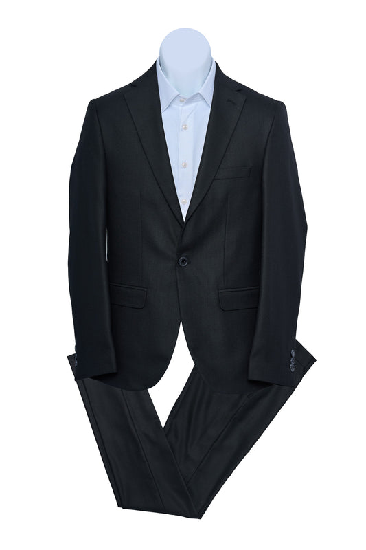 Crock Patterned Black Suit