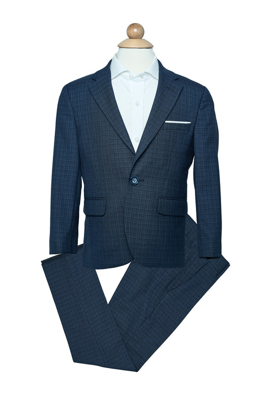 NEW Navy Check Patterned Suit (KIDS)